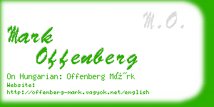 mark offenberg business card